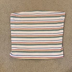American Eagle Striped Tube Top